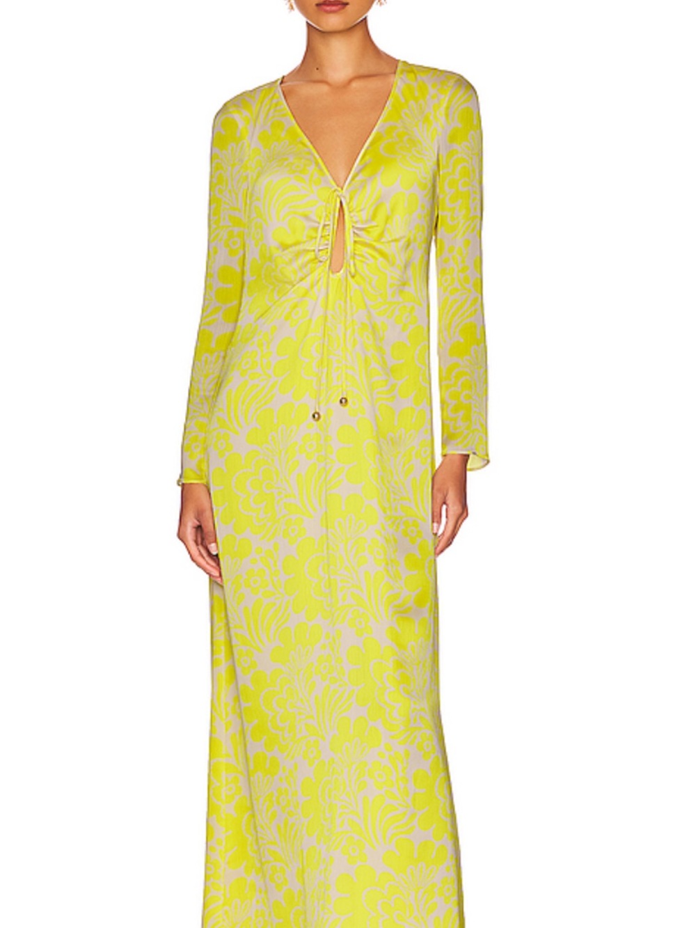 Alexis Yellow Floral Maxi Dress